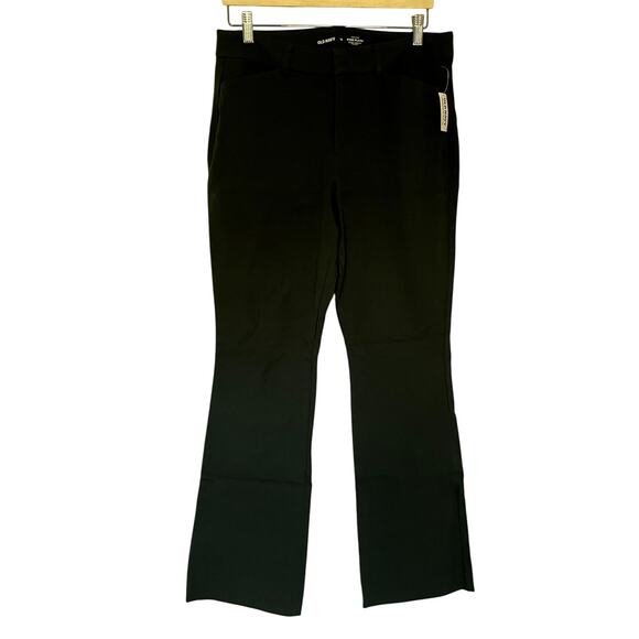 NWT Old Navy emerald green high rise pixie flare secret smooth pockets size 12 - Picture 1 of 6